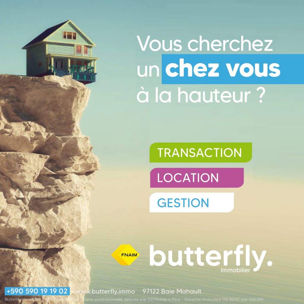 agence immobilière Guadeloupe, agence immobilière en Guadeloupe, achat maison Guadeloupe, achat appartement Guadeloupe, butterfly immobilier, butterfly guadeloupe